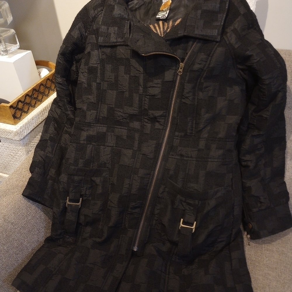 Desigual Coat oversized size 46 color black - Picture 7 of 10